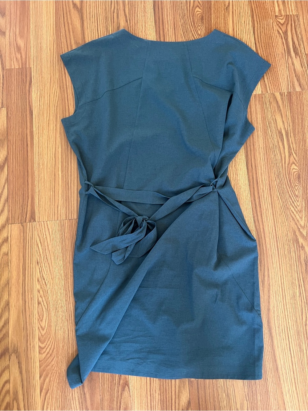 Arc'teryx Dark Teal Sleeveless Wrap-Belt Sheath Dress